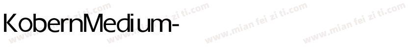 Kobern Medium字体转换